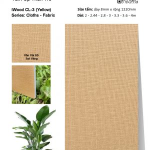 Tấm ốp than tre vân vải iWood CL-3