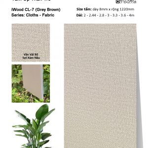 Tấm ốp than tre vân vải iWood CL-7