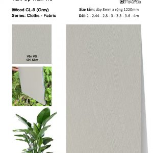 Tấm ốp than tre vân vải iWood CL-9