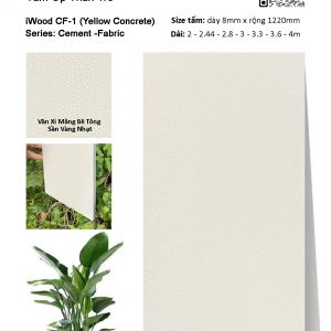 Tấm ốp than tre vân xi măng bê tông iWood CF-1
