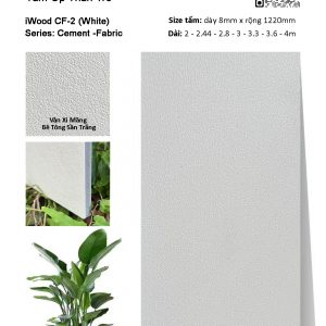 Tấm ốp than tre vân xi măng bê tông iWood CF-2