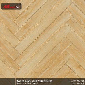 Sàn gỗ xương cá 3K Vina XC68-39