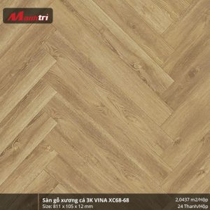 Sàn gỗ xương cá 3K Vina XC68-68
