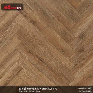 Sàn gỗ xương cá 3K Vina XC68-79