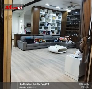 Lót sàn nhựa hèm khóa Mat Floor Z710 tại quận Bình Tân