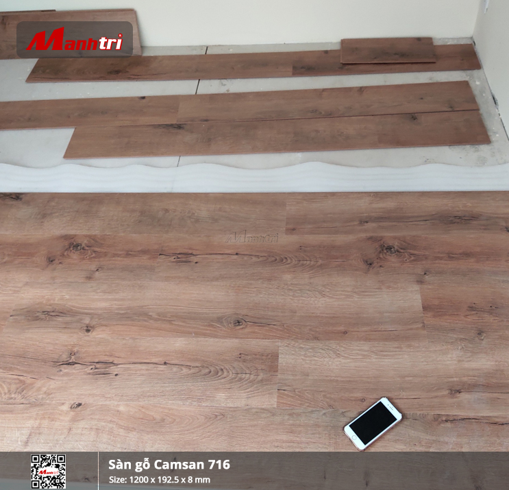 Sàn Gỗ Camsan Aqua 716-8mm