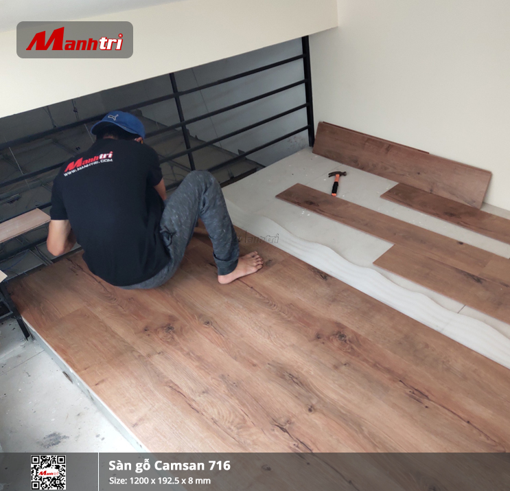 Sàn Gỗ Camsan Aqua 716-8mm