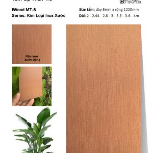 Tấm ốp than tre inox xước MT-8
