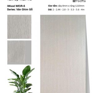 Tấm ốp than tre film vân ghim gỗ