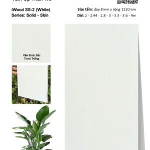 Tấm ốp than tre vân đơn sắc iWood SS-2