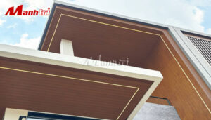Xi măng giả gỗ Conwood ốp diềm mái