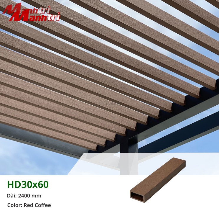 Hàng rào gỗ nhựa composite đẹp bền 2026