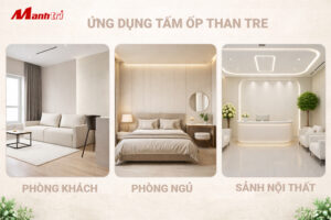 Ứng dụng tấm ốp than tre iWood