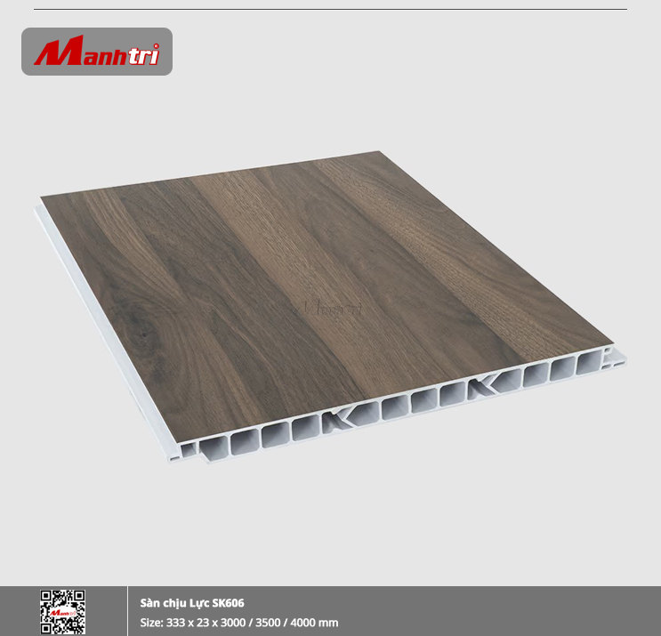 ứng dụng sàn nhựa chịu lực nhà xưởng thương mại mẫu SK606 2026