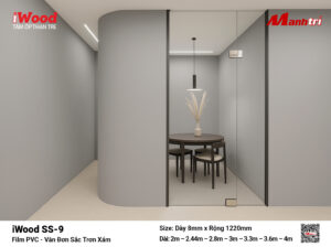 Tấm ốp than tre vân đơn sắc iWood