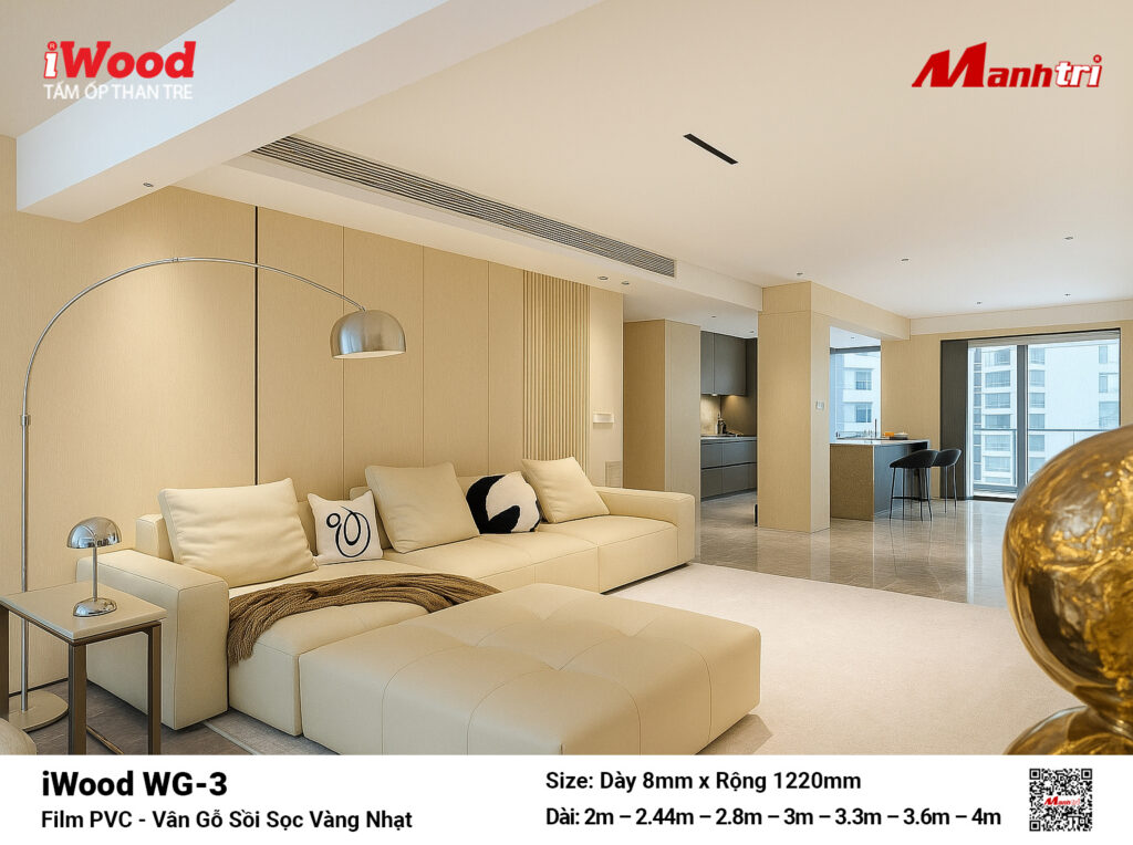 Tấm ốp than tre vân gỗ iWood WG-3