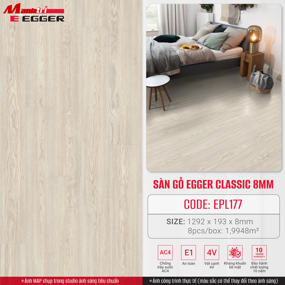 Bảng giá sàn gỗ công nghiệp Egger