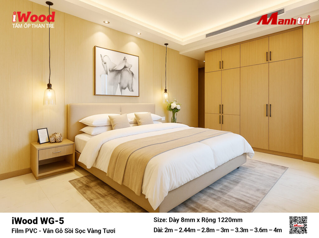 Tấm ốp than tre vân gỗ iWood WG-5