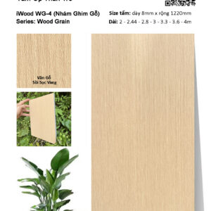 Tấm ốp than tre vân gỗ iWood WG-4