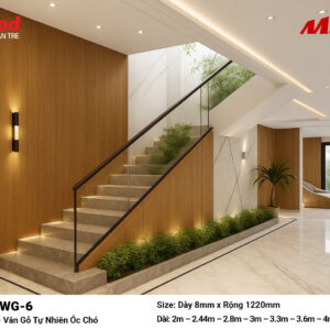 Tấm ốp than tre vân gỗ iWood WG-6