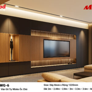 Tấm ốp than tre vân gỗ iWood WG-6