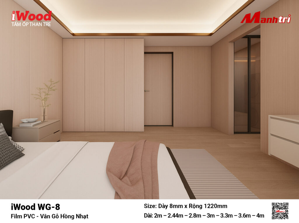 Tấm ốp than tre vân gỗ iWood WG-8