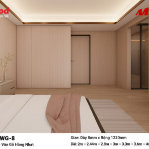Tấm ốp than tre vân gỗ iWood WG-8