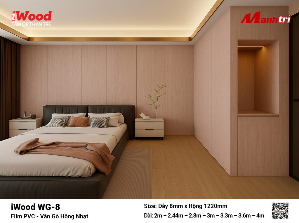 Tấm ốp than tre vân gỗ iWood WG-8