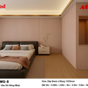 Tấm ốp than tre vân gỗ iWood WG-8