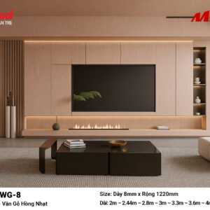 Tấm ốp than tre vân gỗ iWood WG-8