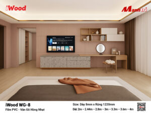 Tấm ốp than tre vân gỗ iWood WG-8