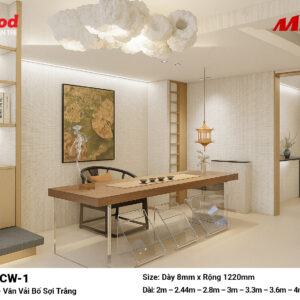 Tấm ốp than tre vân vải chống xước iWood CW-1