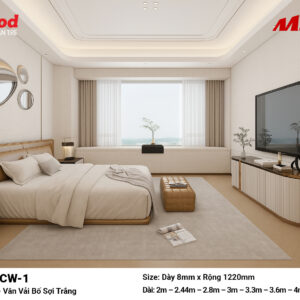 Tấm ốp than tre vân vải chống xước iWood CW-1