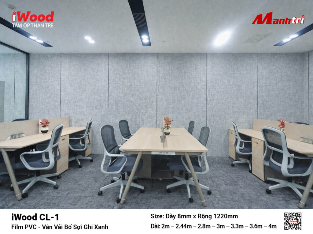 Tấm ốp than tre vân vải iWood CL-1
