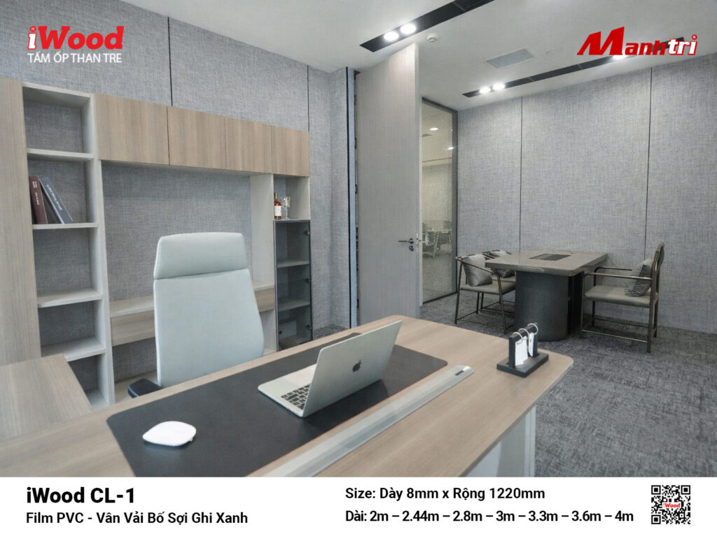 Tấm ốp than tre vân vải iWood CL-1