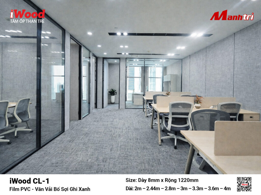 Tấm ốp than tre vân vải iWood CL-1