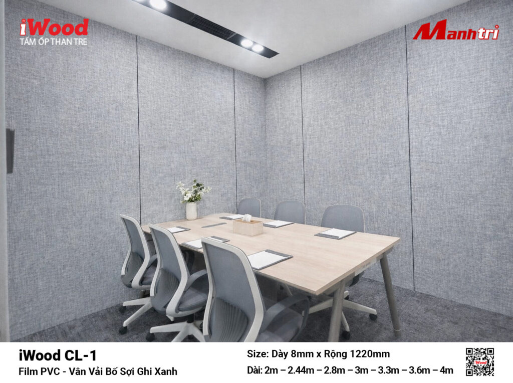 Tấm ốp than tre vân vải iWood CL-1