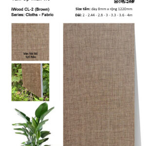 Tấm ốp than tre vân vải iWood CL-2