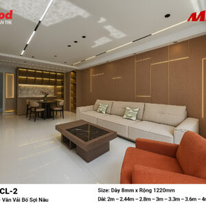 Tấm ốp than tre vân vải iWood CL-2