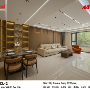 Tấm ốp than tre vân vải iWood CL-2