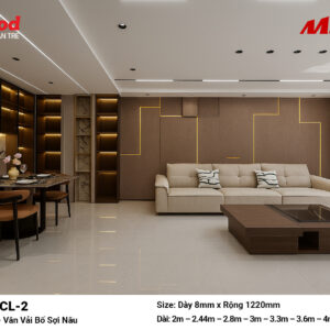 Tấm ốp than tre vân vải iWood CL-2