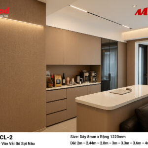 Tấm ốp than tre vân vải iWood CL-2