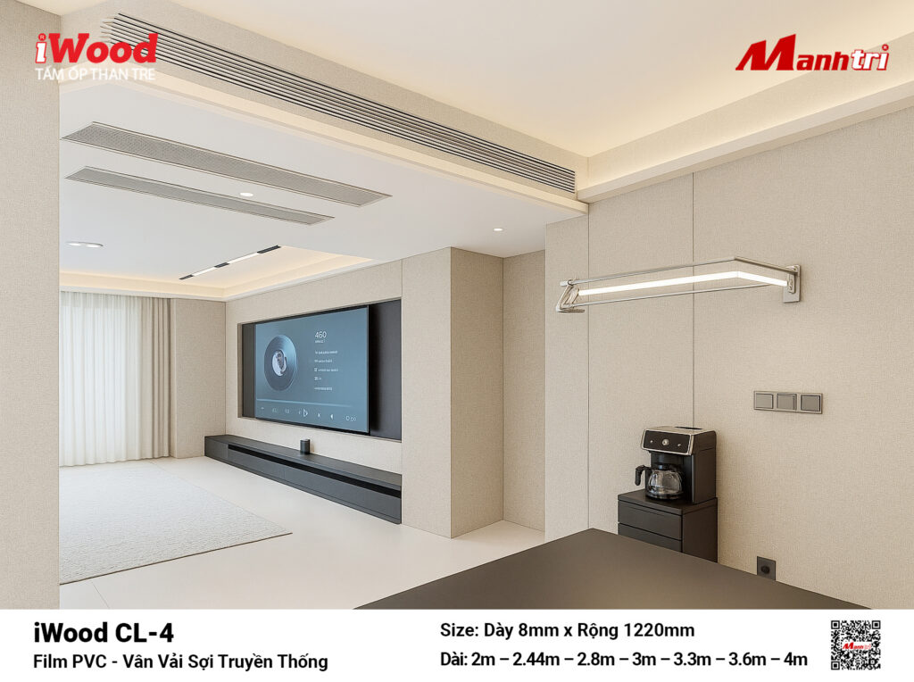 Tấm ốp than tre vân vải iWood CL-4