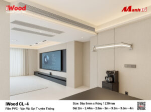 Tấm ốp than tre vân vải iWood CL-4