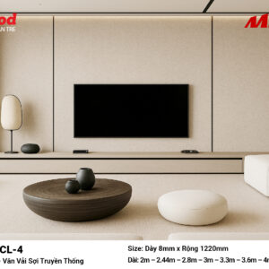 Tấm ốp than tre vân vải iWood CL-4