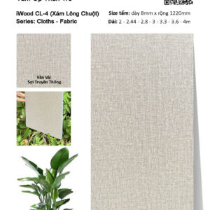 Tấm ốp than tre vân vải iWood CL-4