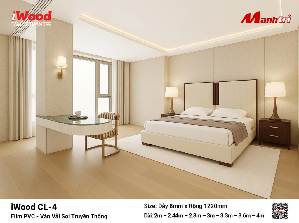 Tấm ốp than tre vân vải iWood CL-4