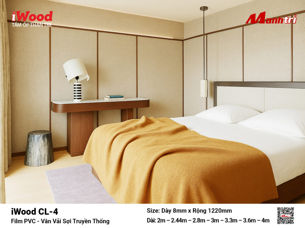 Tấm ốp than tre vân vải iWood CL-4