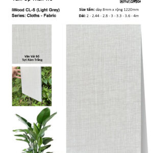 Tấm ốp than tre vân vải iWood CL-5