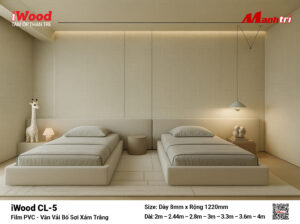 Tấm ốp than tre vân vải iWood CL-5